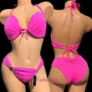 Victorias Secret Swim Push up Padded underwire Bikini top & Bikini Bottom Set
